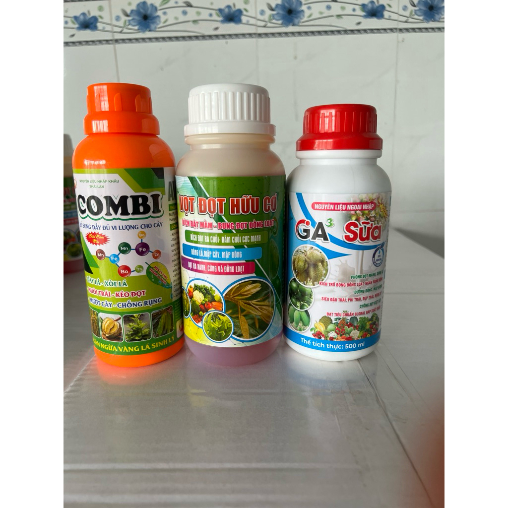 bộ 3 dưỡng đọt combi-vọt đọt hữu cơ 70%-ga3 sữa