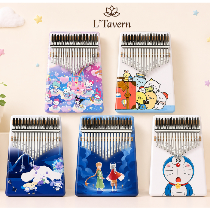 Hot Đàn kalimba anime trong suốt kalimba 17 21 phím One piece Sky children of the light Ghibli