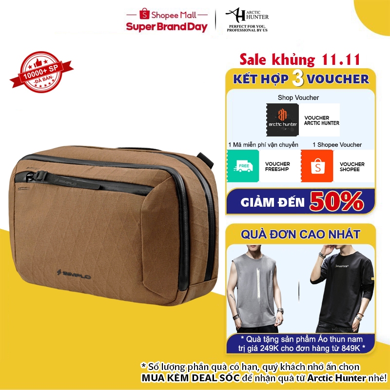 Túi đeo chéo SIMPLo Motion Sling 3L EDC Nhiều Ngăn Gọn Gàng Nam Nữ Phong Cách Techwear