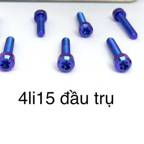 Ốc titan Gr5 4li15 đầu trụ