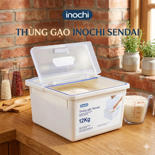 Thùng gạo cao cấp INOCHI 12Kg - Hàng chính hãng tiêu chuẩn nhật bản