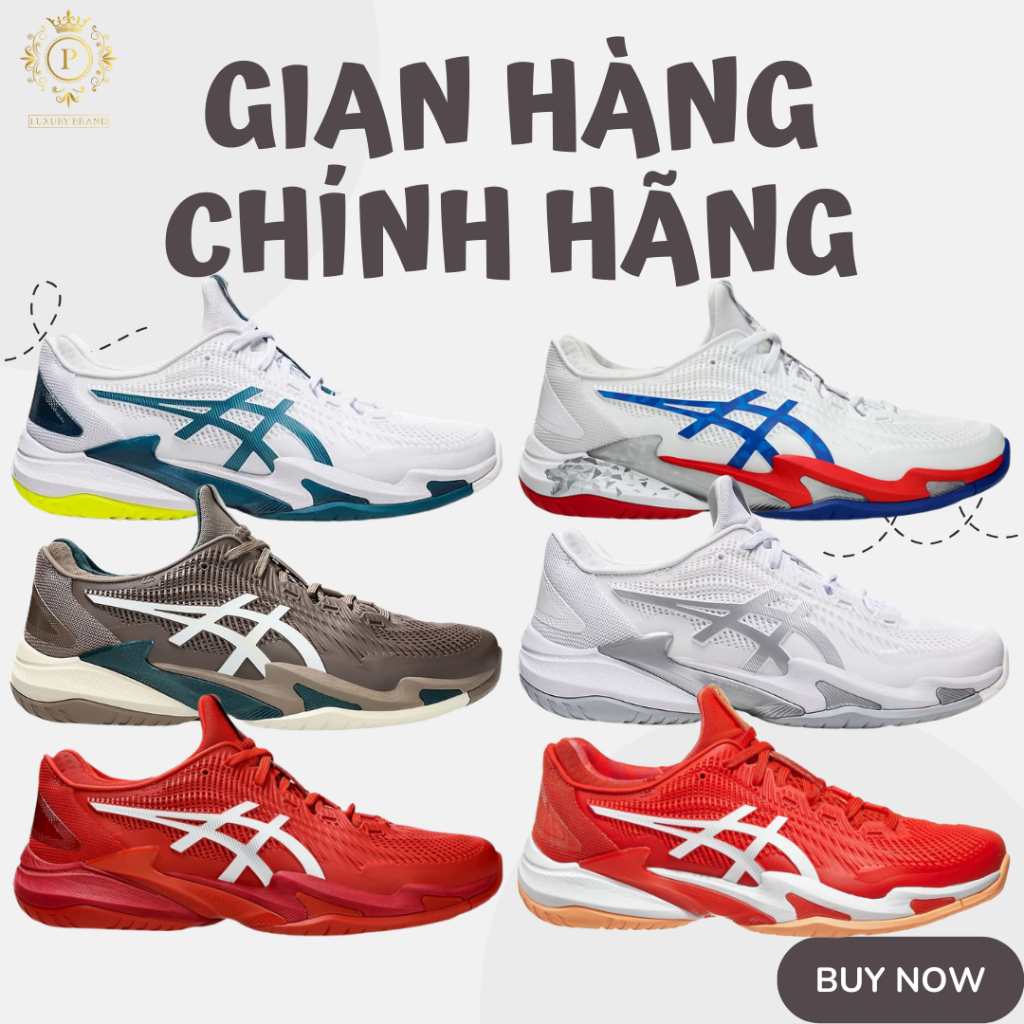 [𝙎𝘼𝙇𝙀 Chính Hãng] Giày Sneaker Tennis Pickleball Asics Court FF 3 Novak Full Màu.