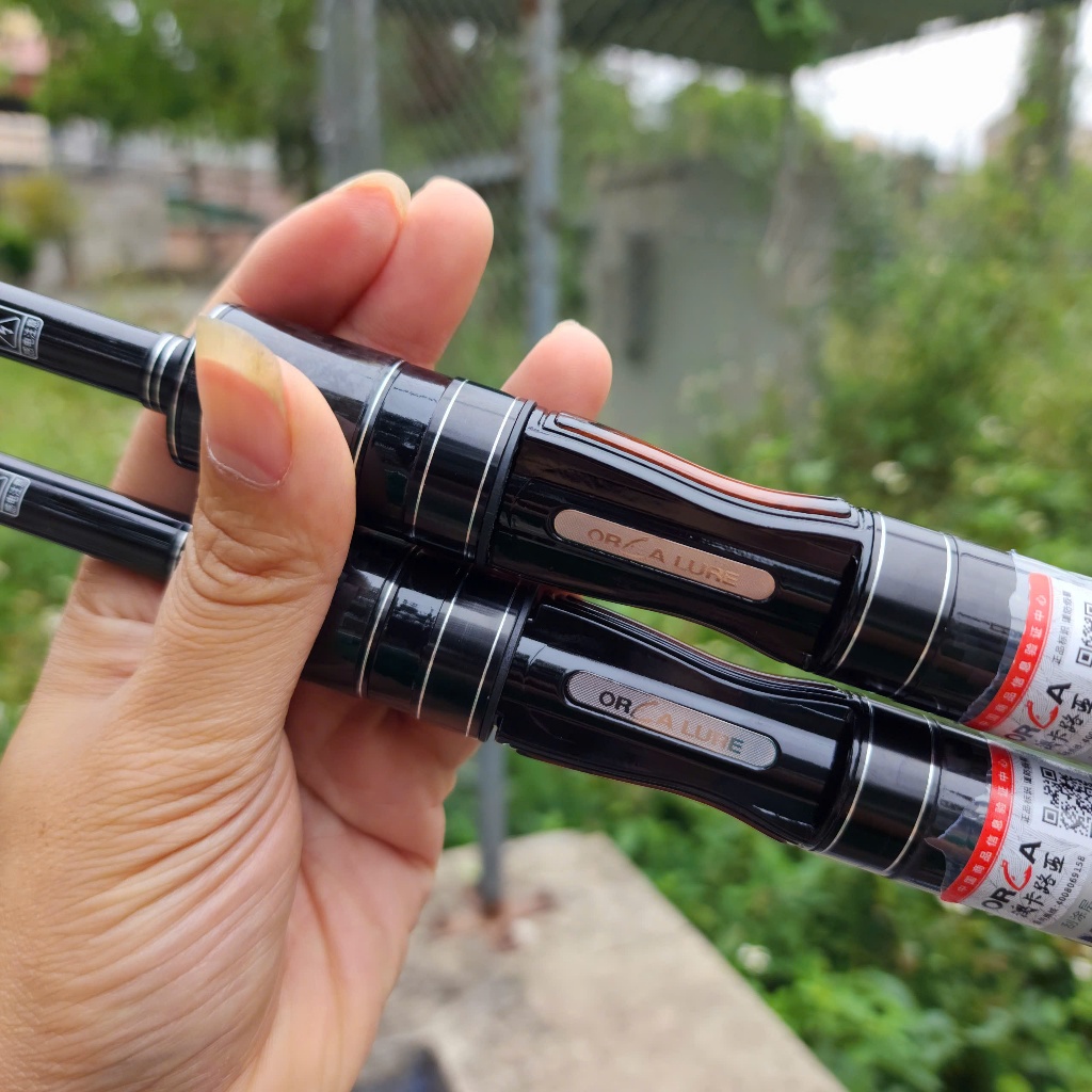 [Siêu Đẹp Cán Dài] Cần Lure Đứng Orca Black Thế Hệ II - Cán Cacbon - Khoen Fuji