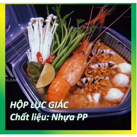 ( THÙNG 400 CÁI) Hộp nhựa lục giác - VUI VUI STORE