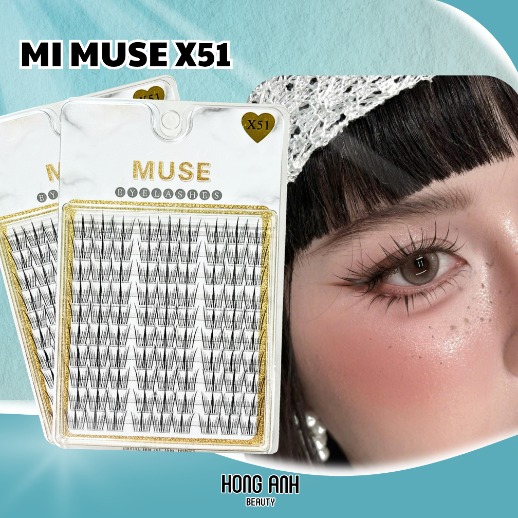 MI MUSE X51 Cụm Mi Trụ Thiết Kế Tự Nhiên - Sợi Tơ Mềm Nhẹ Không Cứng Form