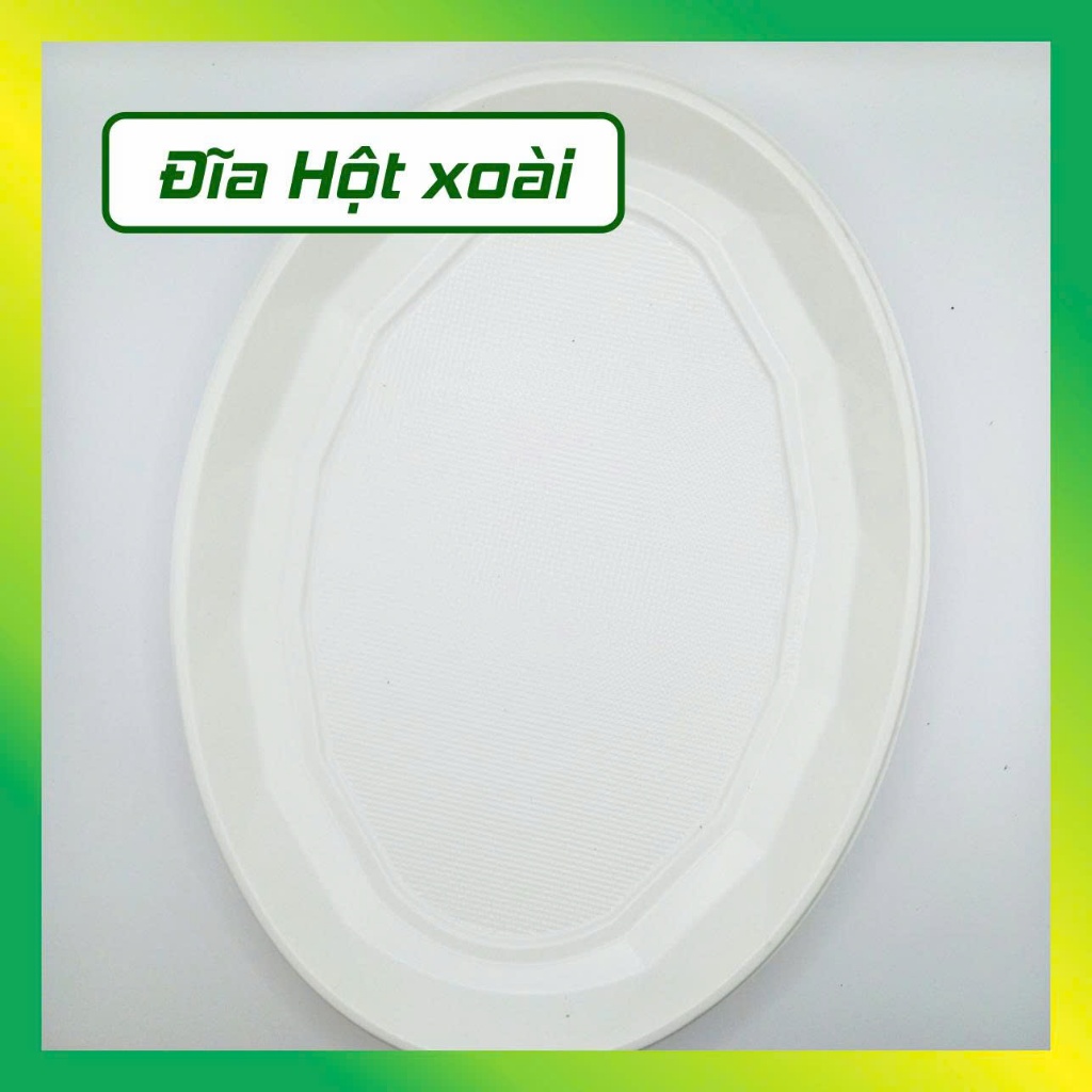 ( LỐC 50 CÁI ) Đĩa nhựa hột xoài tiện lợi - VUI VUI STORE