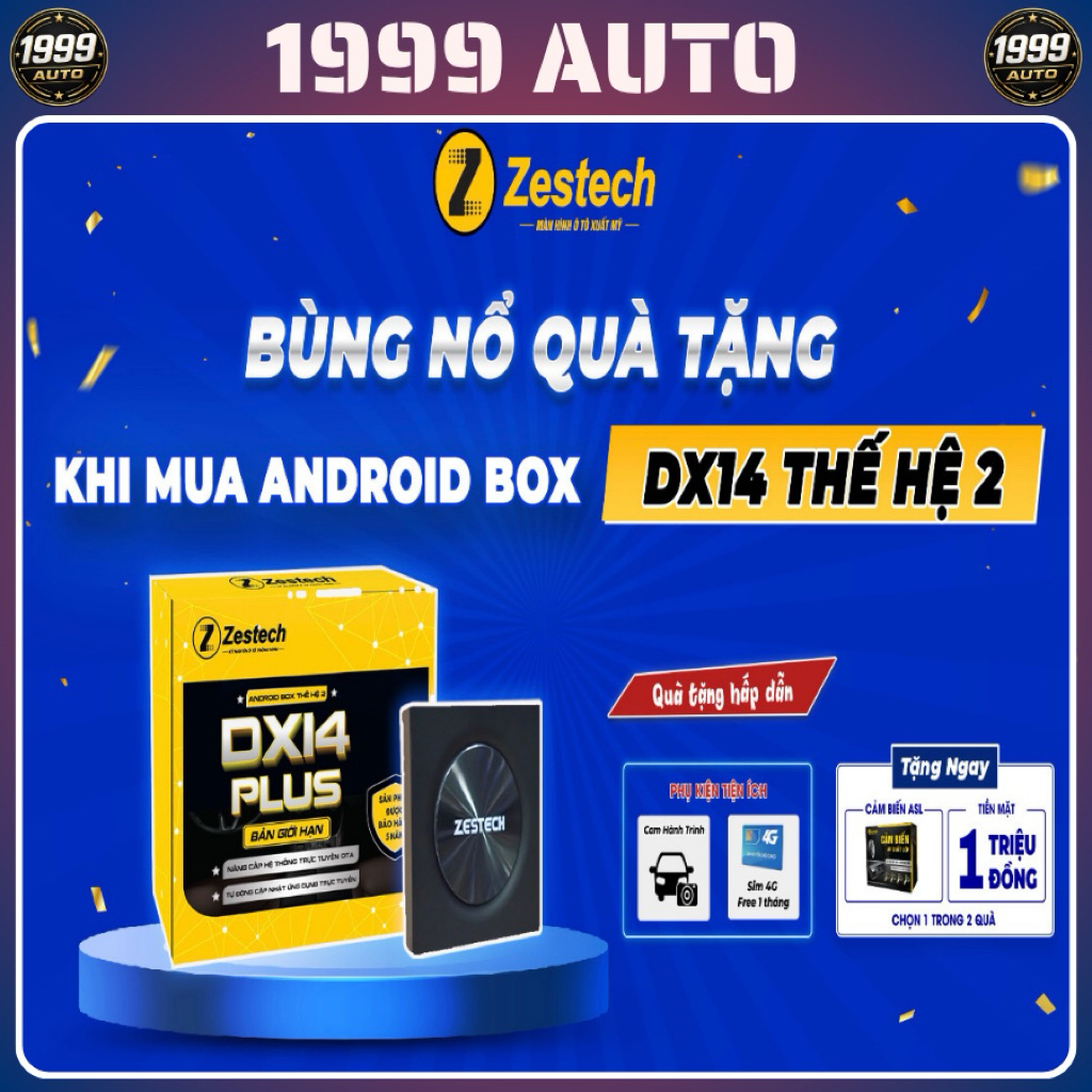 Android box Zestech DX14 Plus thế hệ 2 bản giới hạn, Ram 8gb, Rom 128gb, bảo hành 5 năm(Tặng Sim 4G 