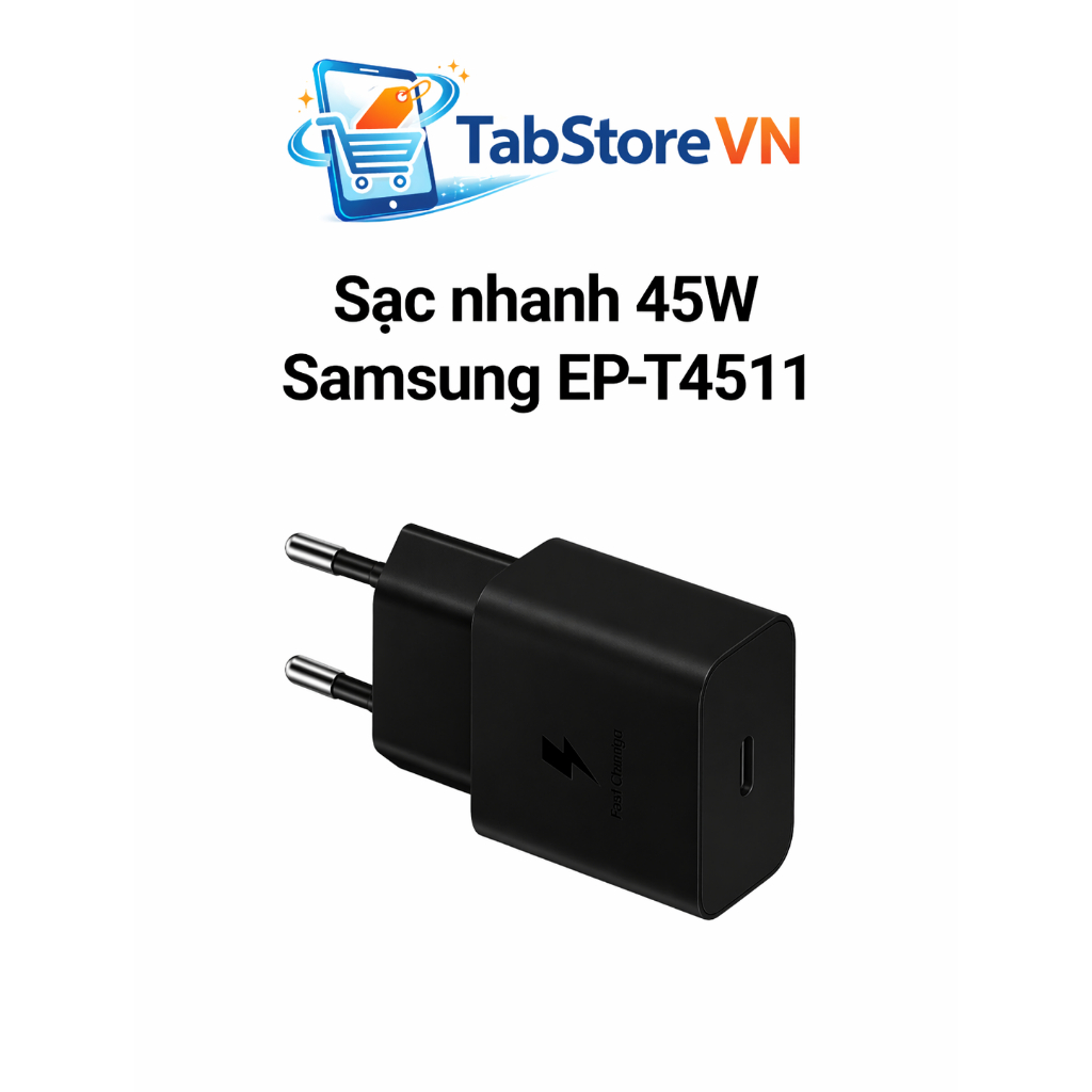 Sạc Nhanh 45W Samsung EP-T4511 Type-C - Hàng Chính Hãng