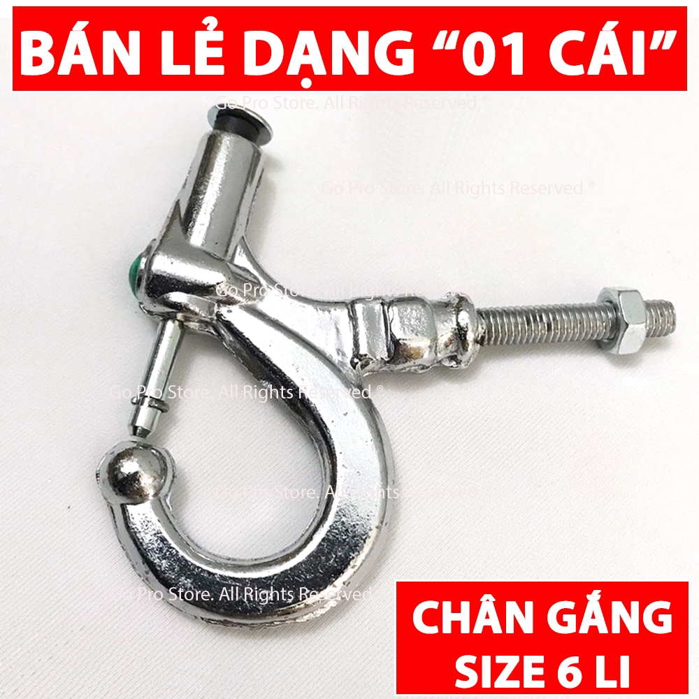 "01 MÓC" Bấm Treo Đồ Xe Máy Nhôm Mạ Crom M20 - VT103