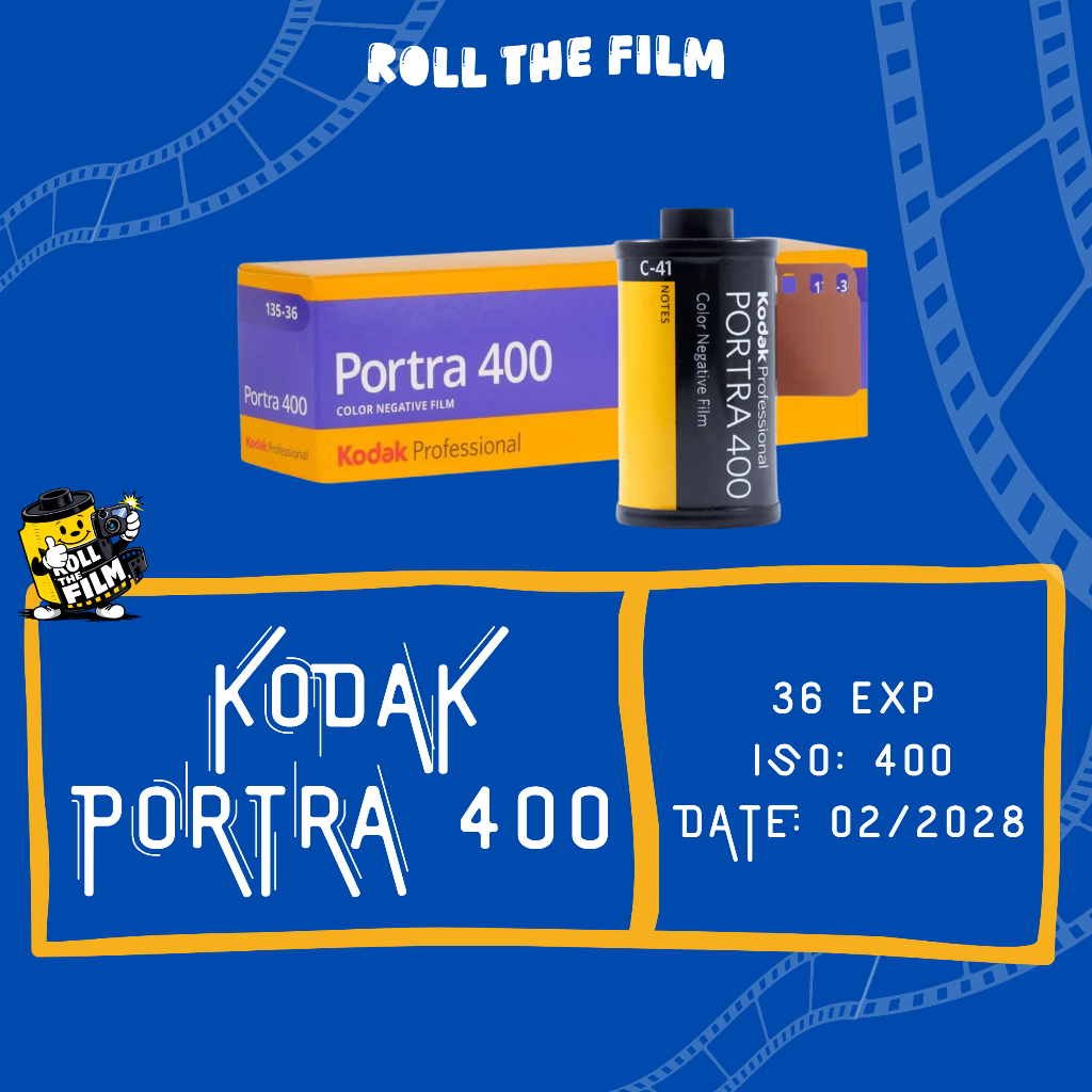 [ROLL THE FILM] KODAK PORTRA 400 PROFESSIONAL (Cuộn lẻ) - Film 35mm - 36exp - DATE: 02/2028