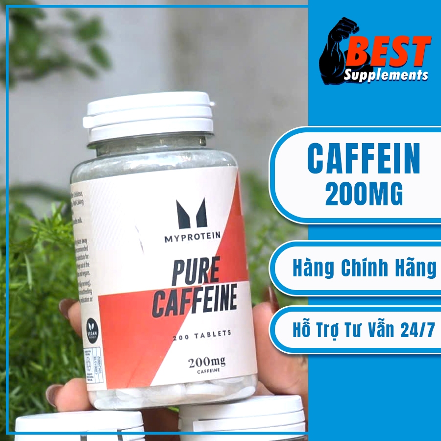 Viên Uống Caffeine 200mg - Tập trung tinh thần, tỉnh táo hoạt động