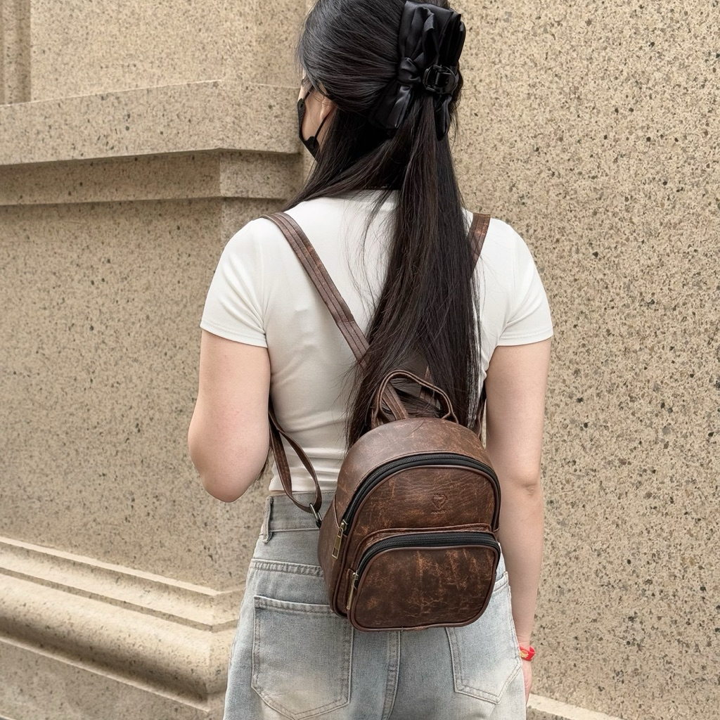 Balo Mini DAPU THỜI TRANG MANITY CAO CẤP (Tặng Kèm Sticker)