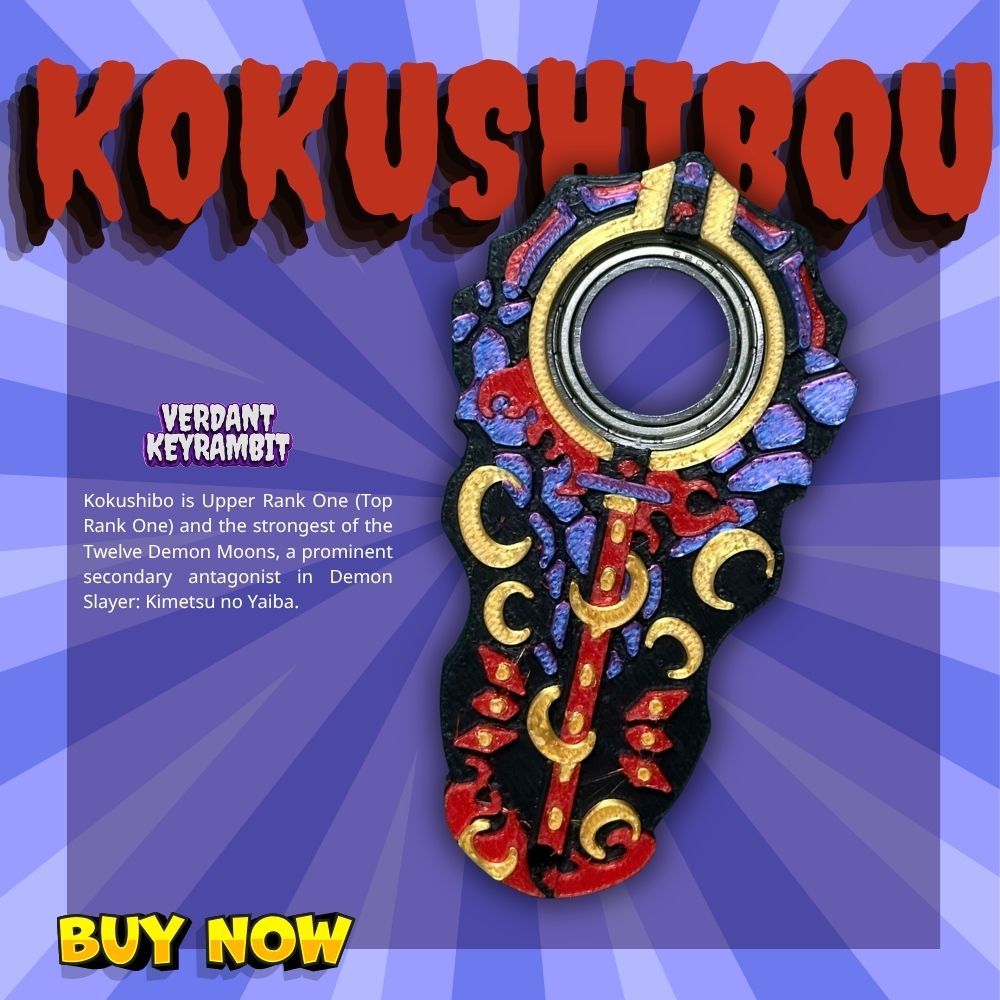Keyrambit Kokushibo x Takeyo [dcd] - Móc khoá xả Stress - Móc Khoá in 3D - Verdant Keyrambit