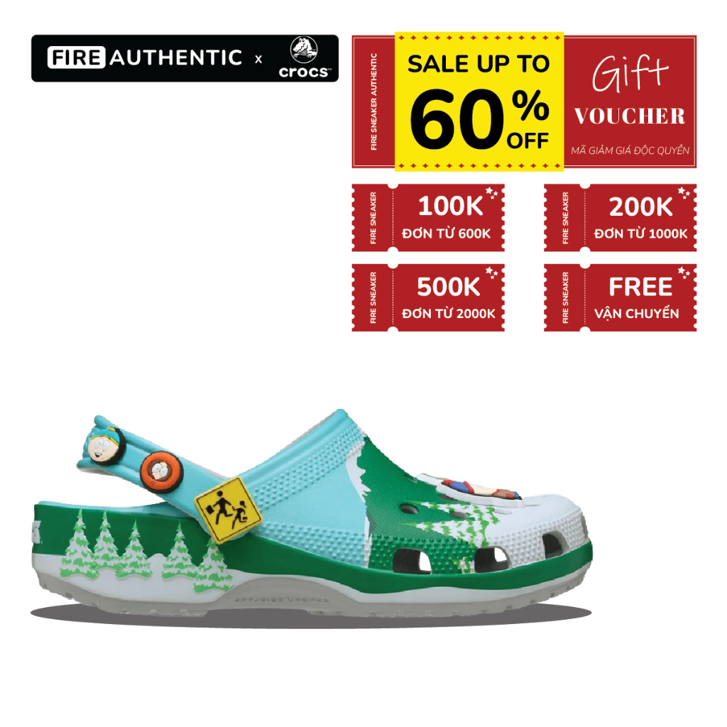 | Fire Authentic | Dép Clog Unisex South Park Multi Classic Clog