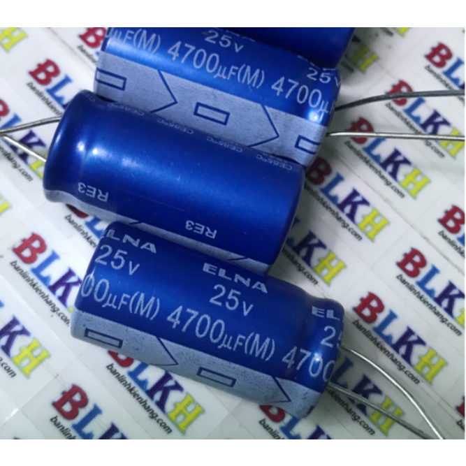Tụ âm thanh 25V 4700uF 16×32 chính hãng ELNA RE3.