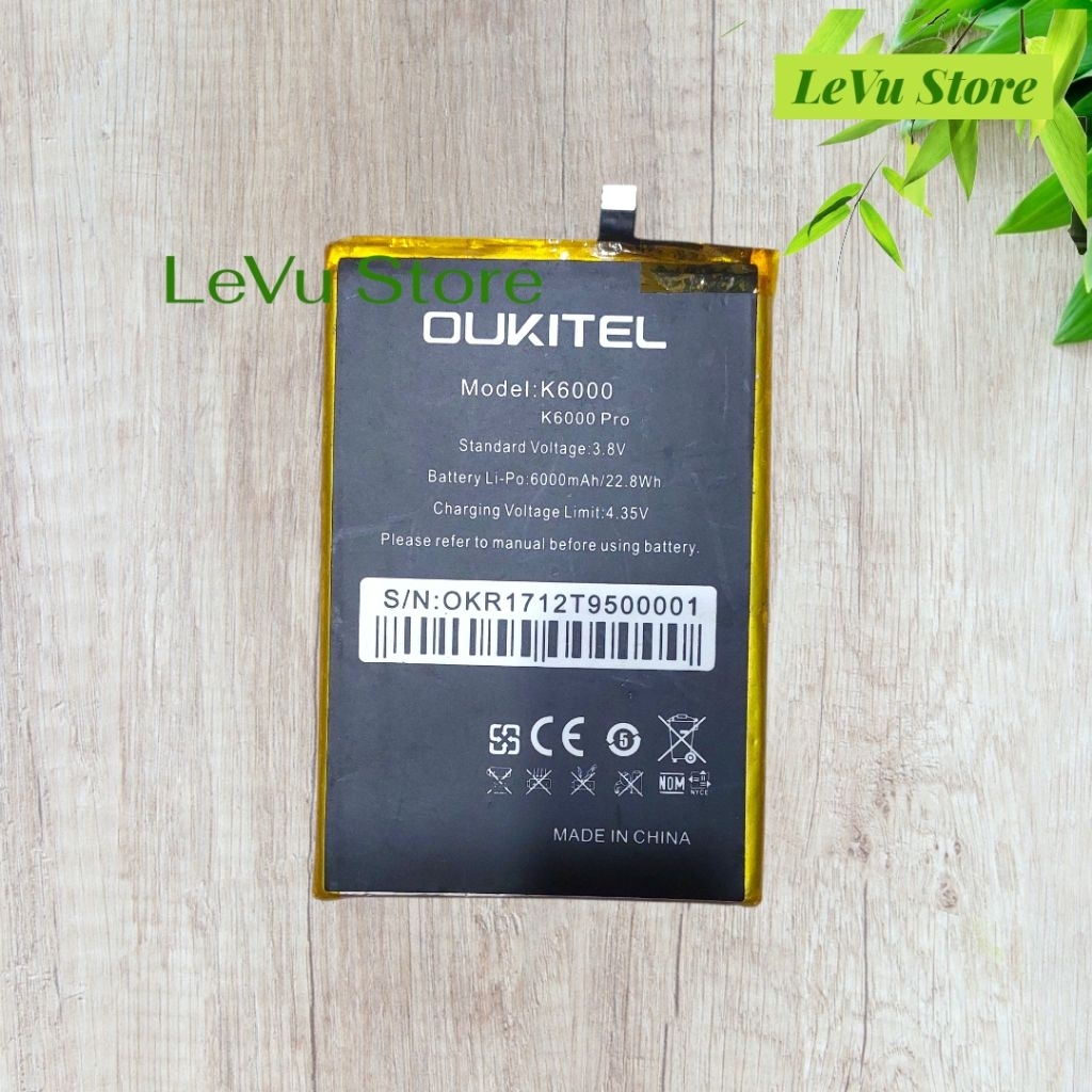 Pin OUKITEL K6000 Plus [K6000 / 6000mAh]