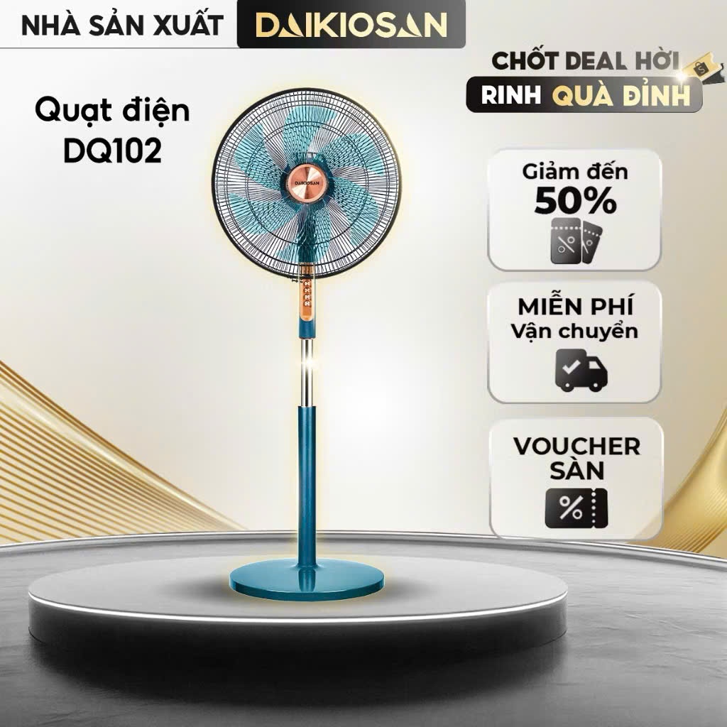 Quạt Điện Daikiosan DQ102 Cánh Quạt 18 inch công suất 70w - Hàng chính hãng