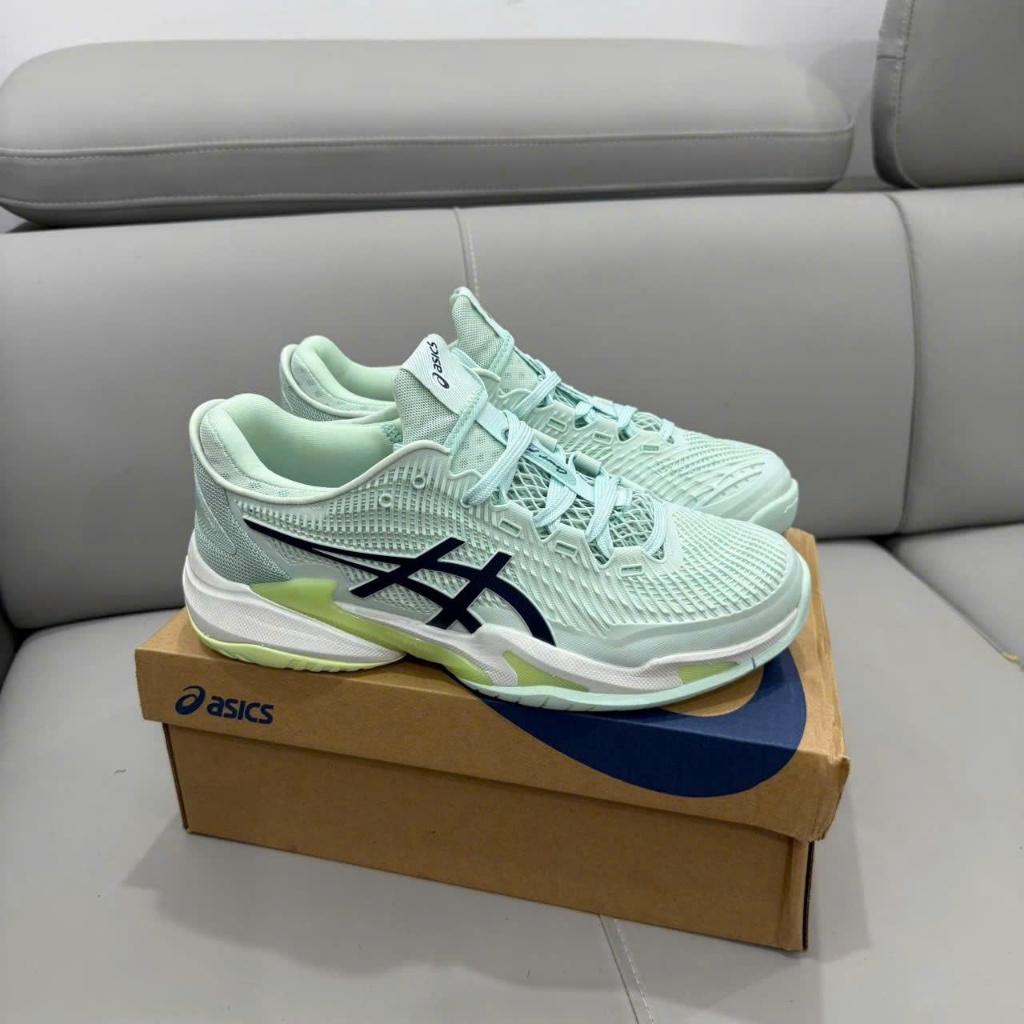 [CHU SNEAKER] Giày Thể Thao Pickleball Tennis Đế Trợ Lực ,Êm ,Ma Sát Tốt FF3 Novak Xanh Ngọc Sọc Đen