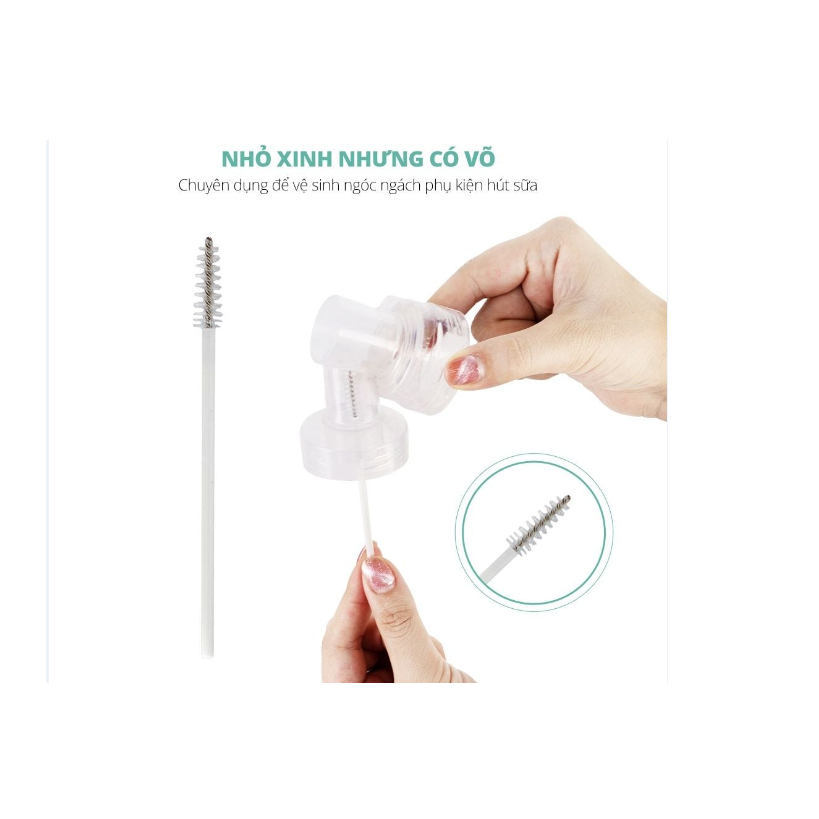 Chổi cọ vệ sinh cổ nối máy hút sữa (sản xuất bởi Maymom)