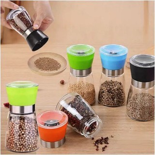 Cối Xay Tiêu Cầm Tay Tiện Dụng Bằng Thủy Tinh Có Tay Vặn Tiện Lợi ( Giao ngẫu nhiên mẫu)