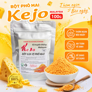 Bột phô mai kejo 100g malaysia vị truyền thống | bột phô mai lắc gà, khoai tây, bắp rang, tokbokki ngon chuẩn vị