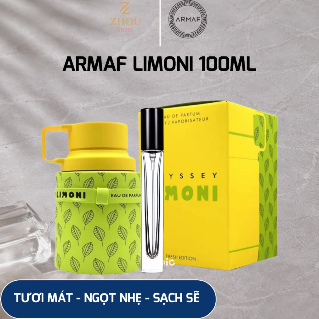 [Chiết 10ml] nước hoa Armaf nam - nữ unisex odyssey Limoni