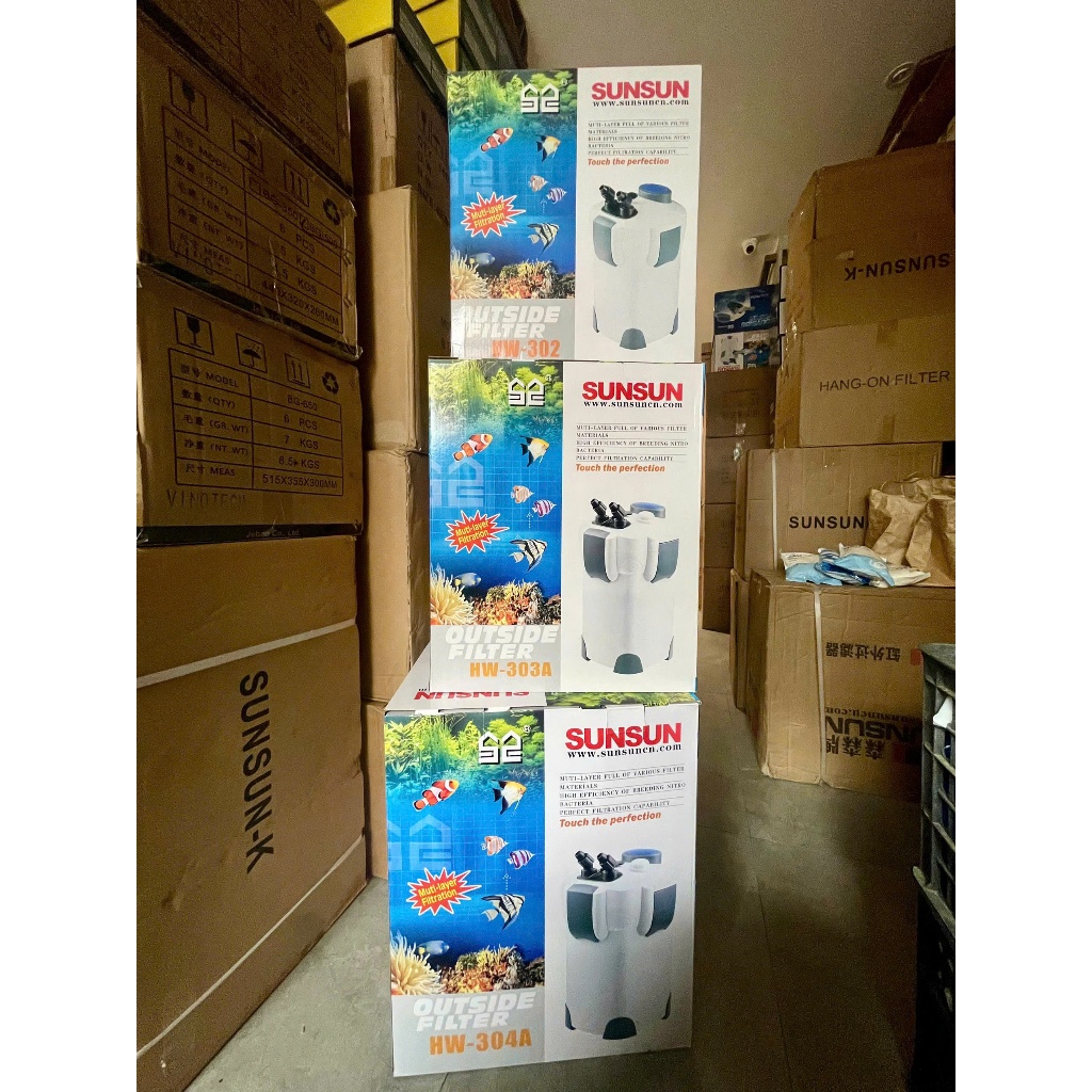 Lọc thùng Sunsun HW 302a | HW 303a | HW 304a cực khỏe, êm, không rò nước