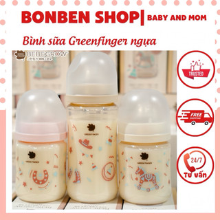 Bình sữa Green finger Bebegrow phiên bản Ngựa 2026 chính hãng fullbox hộp đơn