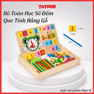 Bộ Toán Học Số Đếm Và Que Tính Bằng Gỗ Dụng Cụ Học Toán Giúp Bé Tư Duy Thông Minh