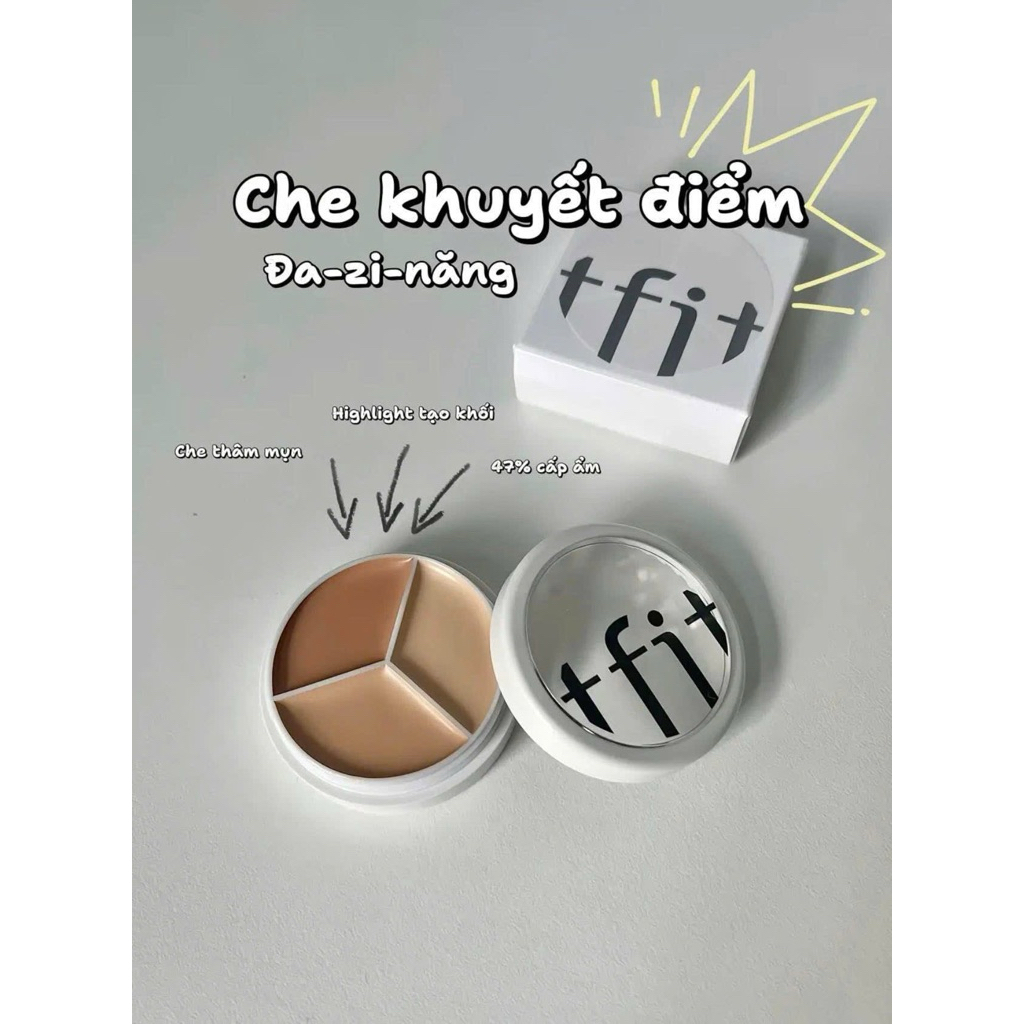 Che khuyết điểm Tfit Tone 01 Tặng kèm cọ ckđ