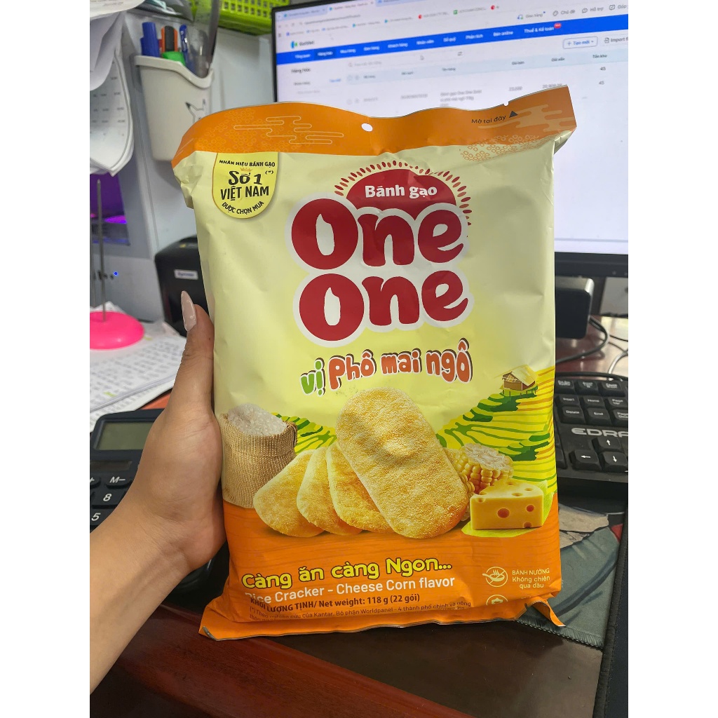 Bánh Gạo One One Vị Phô Mai Ngô