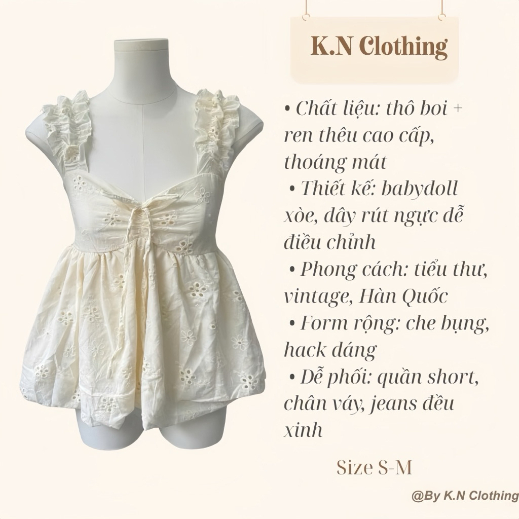Áo Hai Dây Babydoll Chất Thô Boi Buộc Nơ – Áo 2 Dây Tiểu Thư Vintage Hàn Quốc Siêu Xinh | BigBuy360 - bigbuy360.vn