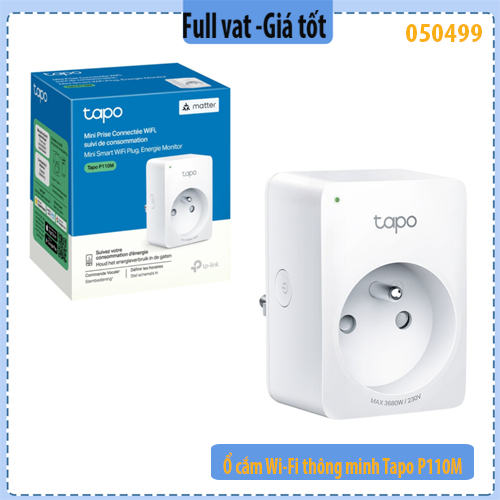 Ổ Cắm Wi-Fi Thông Minh TP-Link Tapo P110M – Mini – Giám Sát Điện Năng – Hỗ Trợ Matter – Điều Khiển A