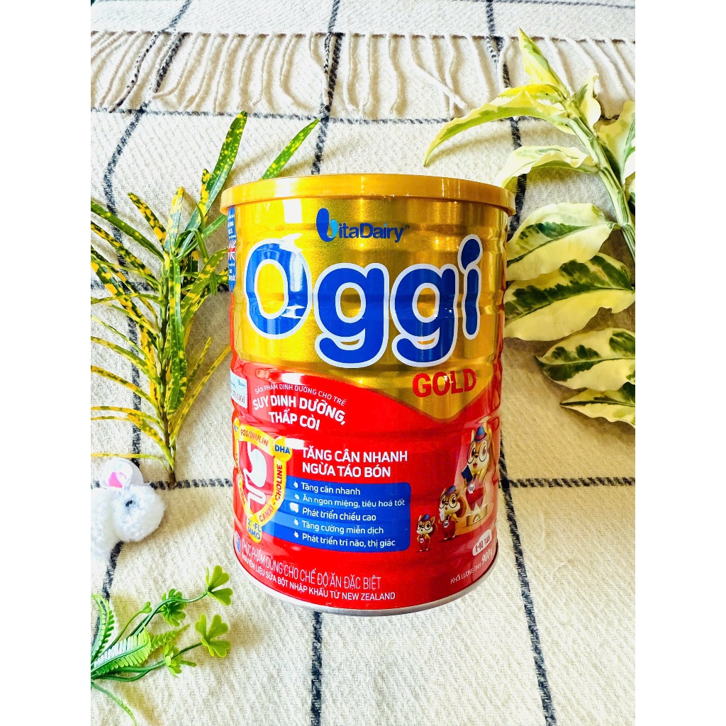 Lon Sữa Oggi Gold - Tăng Cân Nhanh - Ngừa Táo Bón