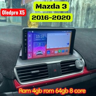 Combo màn hình android OLEDPRO x5 kèm dưỡng mazda 3 2016-2020 ram4x32gb tặng vietmaps2