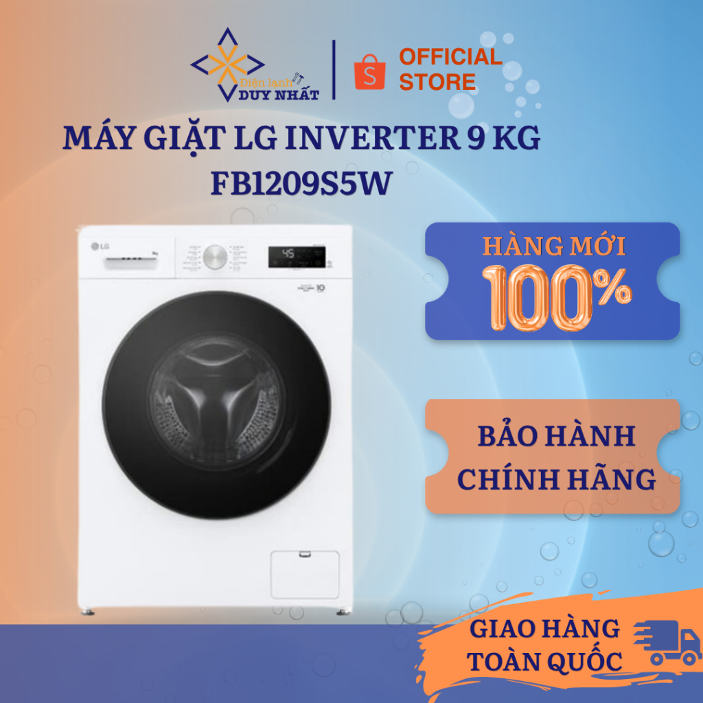 Máy giặt LG Inverter 9 kg FB1209S5W