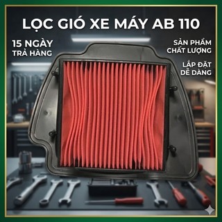 Lọc gió  ( Lọc bụi ) bảo vệ động cơ xe máy AB 110 chế cơ 2007 2008 2009