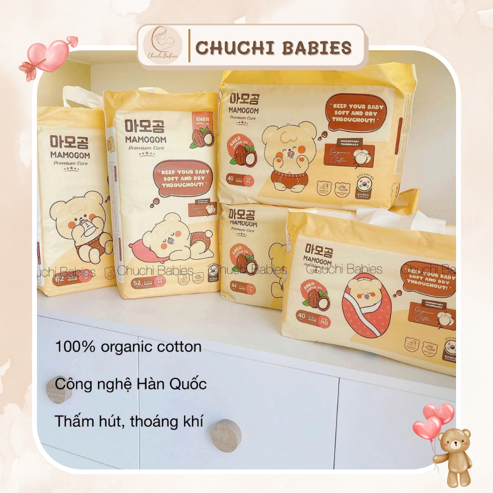 Tã / bỉm Mamogom Premium Care Hàn Quốc, thấm hút, thoáng khí ( không kèm quà tặng )