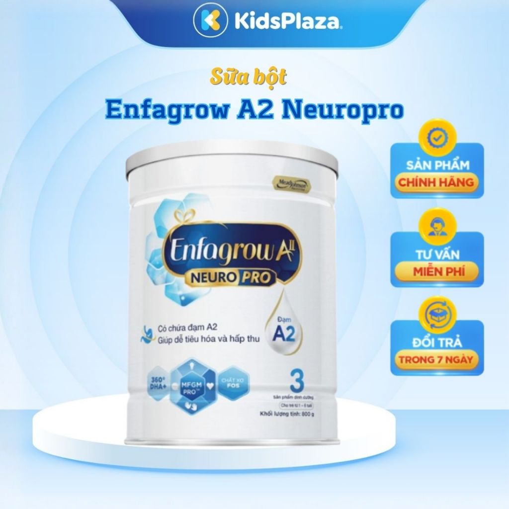 Sữa Enfagrow A2 Neuropro số 3 lon 350g/800g - Chính hãng KidsPlaza