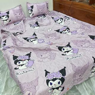 Set chăn hè cotton poly 5 món size ga 1m2 (kích thước giường đơn)