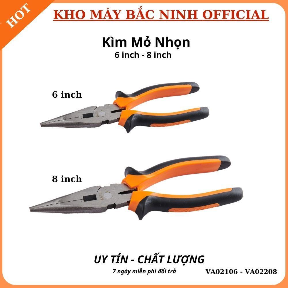 Kìm Mỏ Nhọn VAU Đầu Kìm Trắng 6 inch - 8 inch Hàng Cao Cấp kìm  godhand