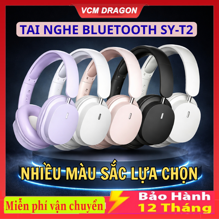 Tai nghe chụp tai bluetooth SY-T2 / P2961 / P47 , headphone có thể dùng cho PC, tai nghe chống ồn có