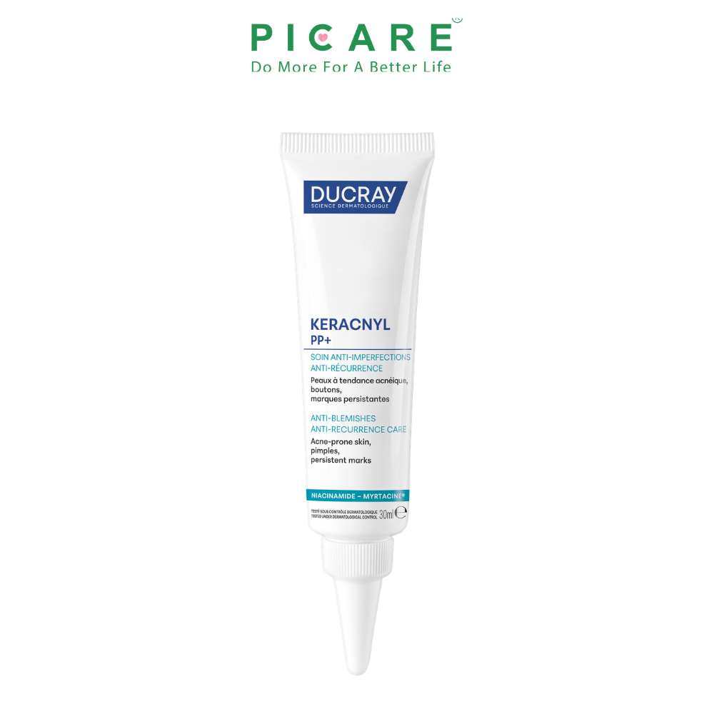 Kem dưỡng Ducray cân bằng dầu giảm viêm mụn Ducray Keracnyl PP Anti-Blemish Soothing Cream 30ml