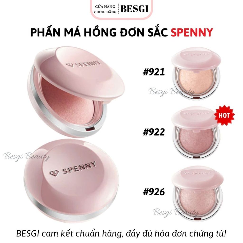 [SPENNY] Phấn Má Hồng Spenny Soft Mist Baking Blush - Nâng Tông Da, Kiềm Dầu, Lên Màu Chuẩn Tự Nhiên