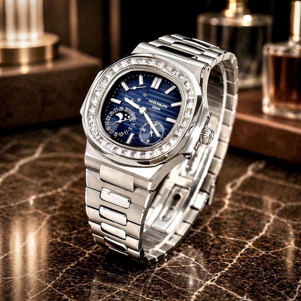 PATEK PHILIPPE 𝐍𝐚𝐮𝐭𝐢𝐥𝐮𝐬 𝟓𝟕𝟏𝟐𝐑, 𝟱𝟳𝟮𝟰𝗚-𝟬𝟬𝟭𝐁𝐚𝐠𝐮𝐞𝐭𝐭𝐞 - automatic