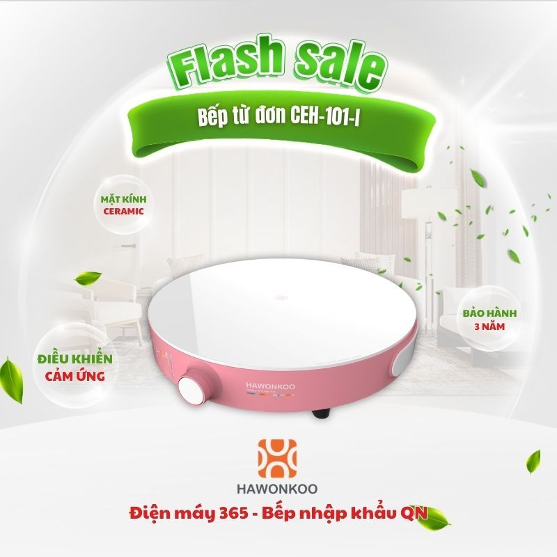 Bếp Từ Hawonkoo CEH‑101‑I Cao Cấp – Thiết Kế Hình Tròn Độc Đáo & Hiệu Năng Mạnh