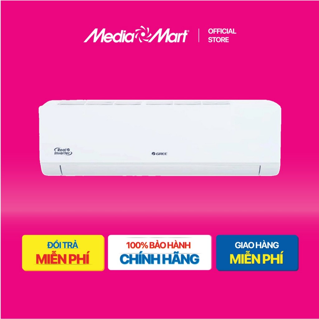 [ Mediamart Mall ] Điều hòa Gree inverter 2HP - 18000 BTU 1 chiều BD18CI BH chính hãng,Ship 0đ
