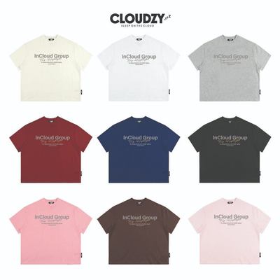Áo thun boxy CLOUDZY in InCloud Group vải cotton dày dặn form rộng nam nữ áo phông local brand streetwear GROUP