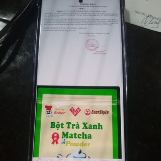 Bột trà xanh mũ đỏ sịn 500gram matcha TVF