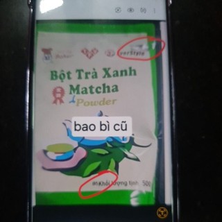 Bột trà xanh mũ đỏ sịn 500gram matcha TVF
